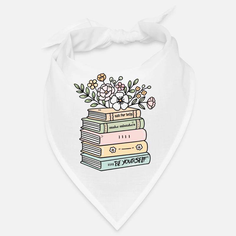 Be Yourself Buchstapel Motivation Bandana