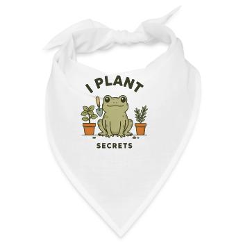 Pflanzen Frosch Gärtner Botanik Garten Amphibie - Bandana - Weiß - Vorne