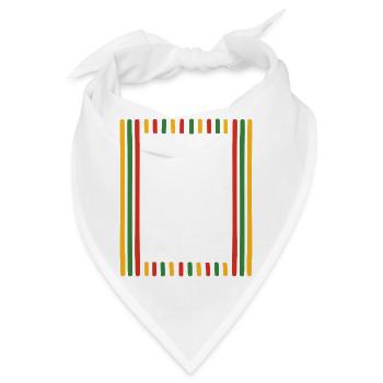 Rahmen Streifen  - Bandana - Weiß - Vorne