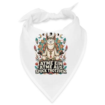 Lama Meditation - Bandana - Weiß - Vorne
