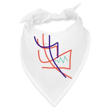 Was schenke ich einer Künstlerin? - Bandana - Weiß - Vorne