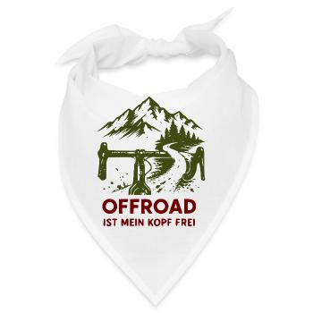 Offroad Freiheit Bergpfad - Bandana - Weiß - Vorne