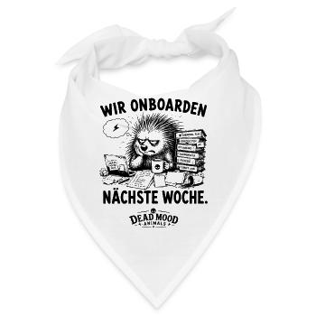 Sarkastisches Geschenk für Kollegen und HR - Bandana - Weiß - Vorne