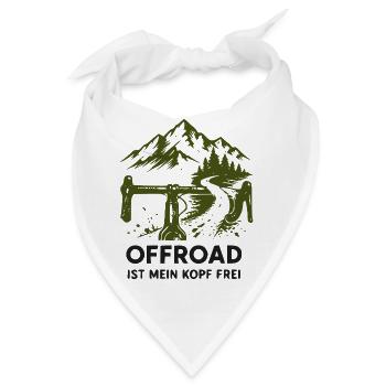 Offroad Freiheit: Berge & Trail - Bandana - Weiß - Vorne