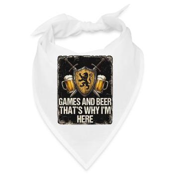 Mittelalter Spiele Und Bier - Bandana - Weiß - Vorne