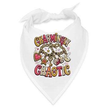 Charmingly Chaotic – Charm Chaos - Bandana - Weiß - Vorne