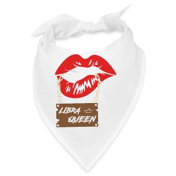 Sternzeichen Waage - Bandana - Weiß - Vorne