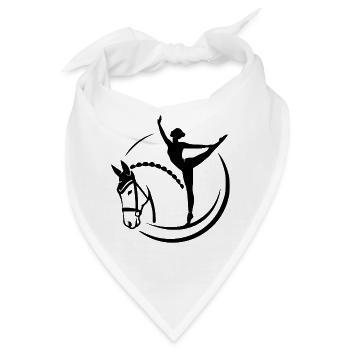 Pferdesport mit Leidenschaft - Bandana - Weiß - Vorne