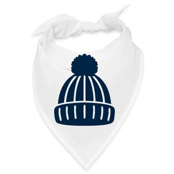 Pudelmuetze Winter Icon - Bandana - Weiß - Vorne
