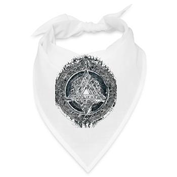 Wikinger nordische Runen Nordmann Mythologie - Bandana - Weiß - Vorne