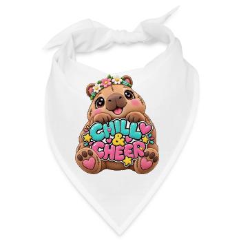 Kuschelbär Chill & Cheer - Bandana - Weiß - Vorne