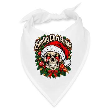 Skully Christmas - Bandana - Weiß - Vorne