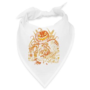 Der Riesenkürbis greift die Stadt an - Bandana - Weiß - Vorne