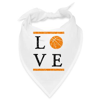 Basketball Design Streetball - Bandana - Weiß - Vorne
