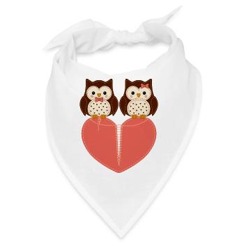 motiv_owl - Bandana - Weiß - Vorne