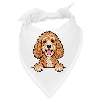 Cockapoo - Bandana - Weiß - Vorne