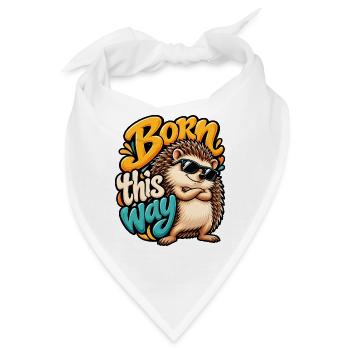 Igel - Bandana - Weiß - Vorne