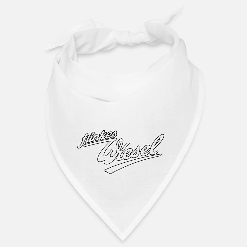 Flinkes Wiesel Logo mit Kontur - Bandana - Weiß