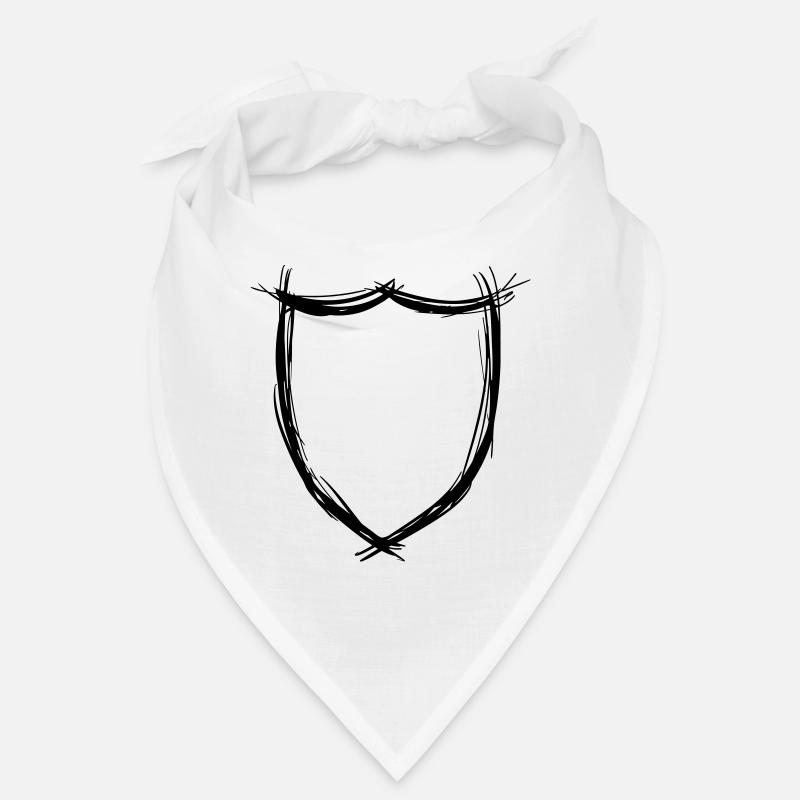 Schild, Symbol Hand gezeichnet Bandana