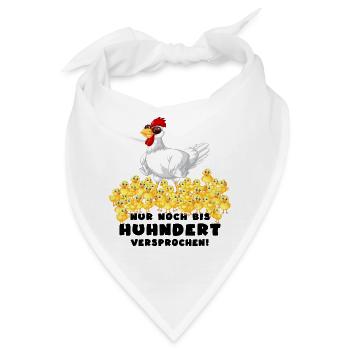 hühner hühnerleben hühnerhaufen - Bandana - Weiß - Vorne