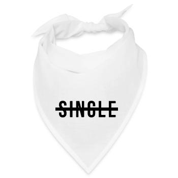 Kein Single mehr - Bandana - Weiß - Vorne
