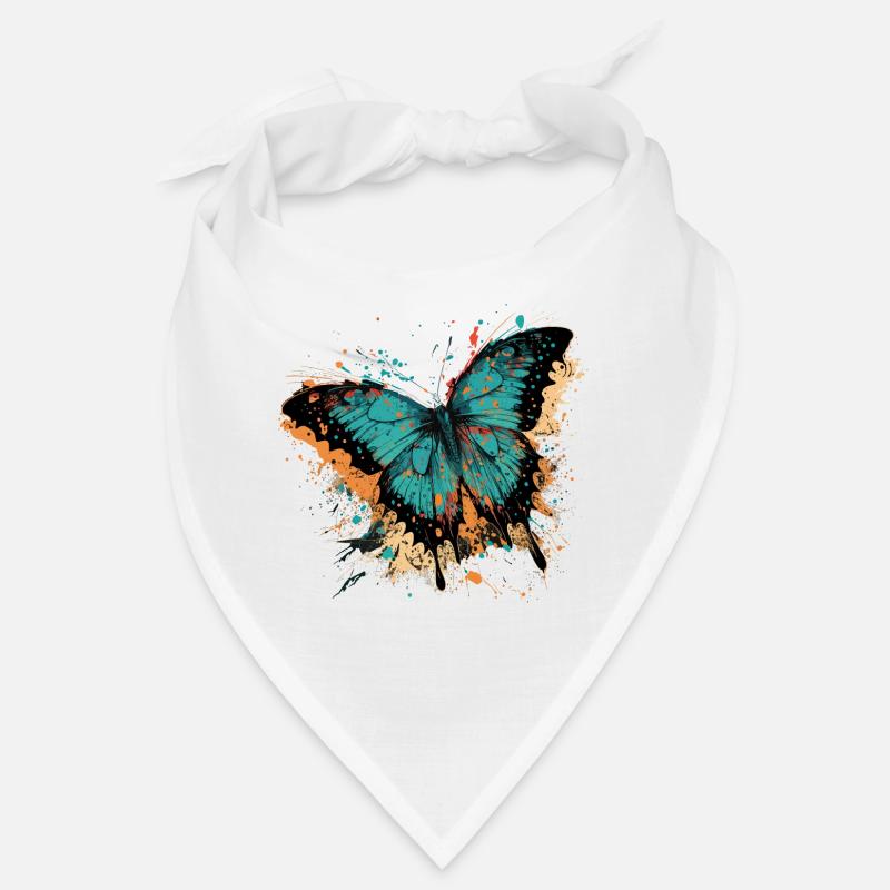 blauer Schmetterling Bandana