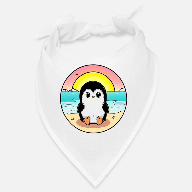 Beach penguin at sunset Bandana