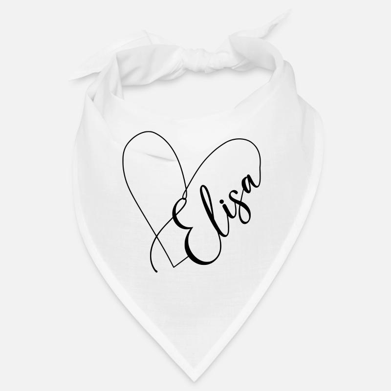 Elisa Nom Ligne de Coeur Bandana