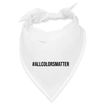 Black Lives Matter All Colors Matter - Bandana - Weiß - Vorne