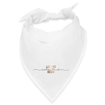 Let the Adventure begin - Bandana - Weiß - Vorne
