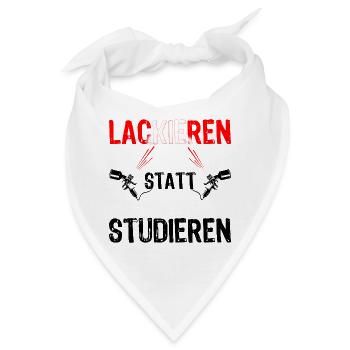 Lackierer Maler und Lackierer Designs Beruf Spruch - Bandana - Weiß - Vorne