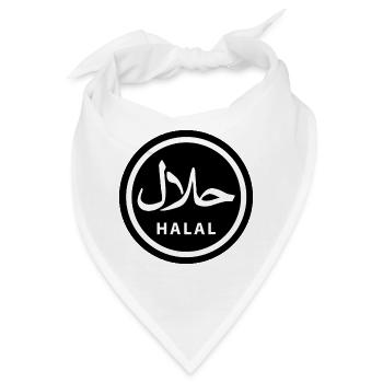 Halal - Bandana - Weiß - Vorne