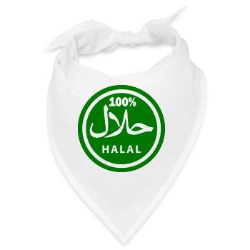 Halal - Bandana - Weiß - Vorne