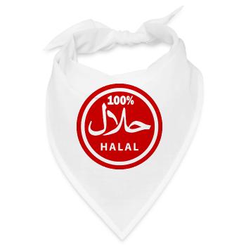 Halal - Bandana - Weiß - Vorne