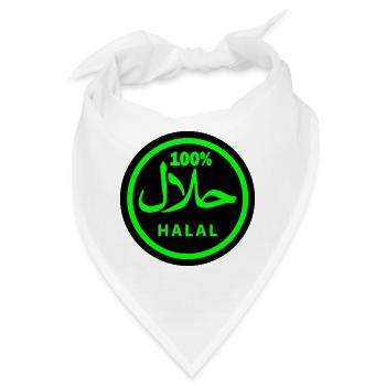 Halal - Bandana - Weiß - Vorne