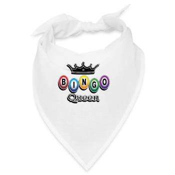 Bingo tshirt Bingo t-shirt queen - Bandana - Weiß - Vorne