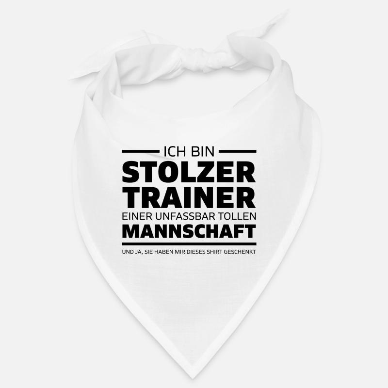 Ich bin stolzer Trainer Coach Geschenk Bandana