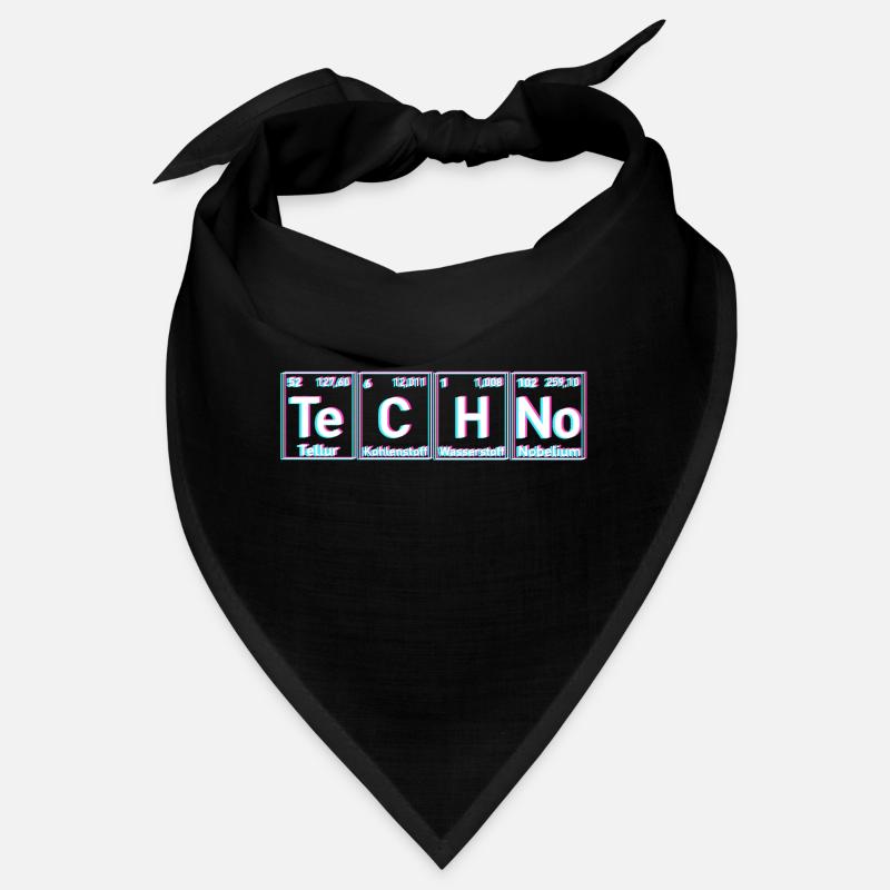 Techno Musik Periodensystem EDM Rave Bandana