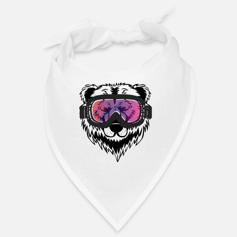 Ski Skiing Skier Baer Gift Bandana