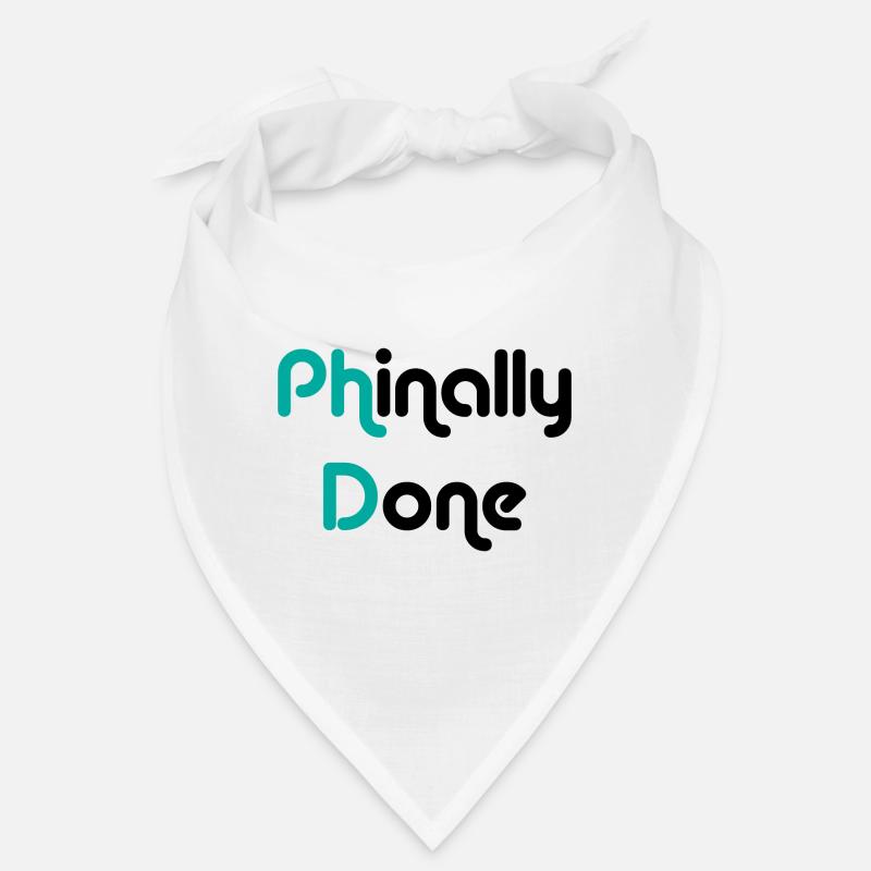 Phinally Done Finally Done Phd Abschluss Geschenk Bandana