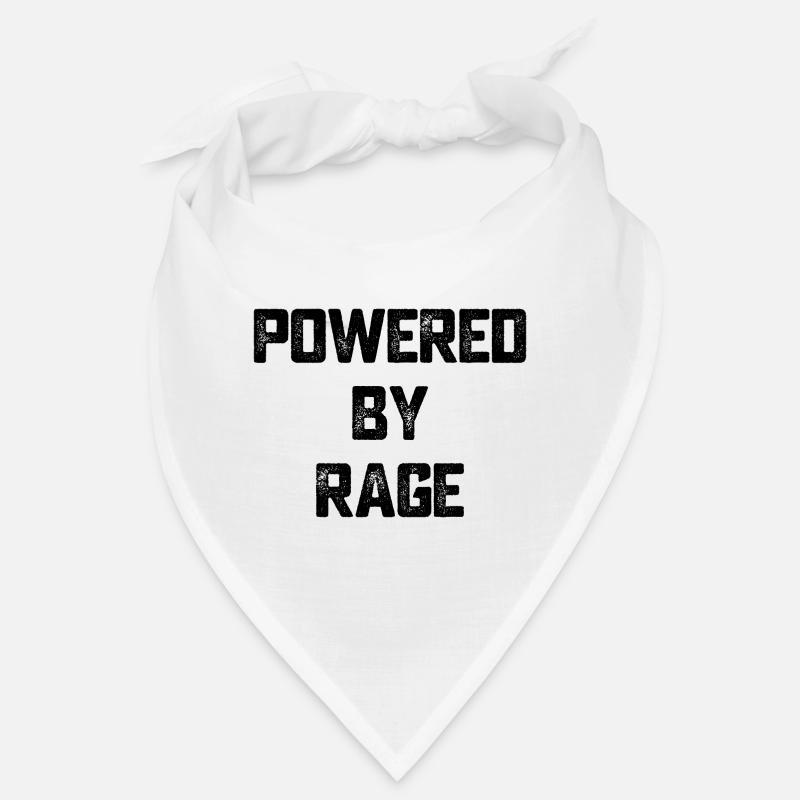 Powered by Rage Motivation Geschenk Bandana