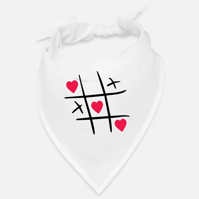 Tic-Tac-Toe Valentinstag Valentines Day Geschenk Bandana