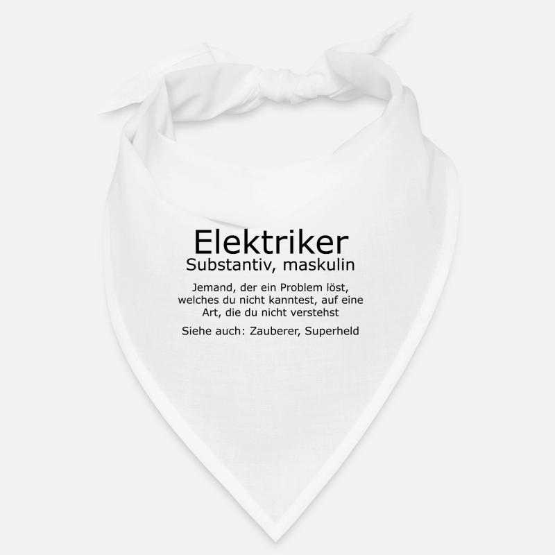 Elektriker Zauberer Superheld Geschenk Bandana