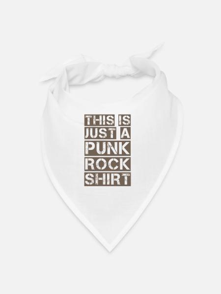Ceci est juste une chemise Punk Rock Punker Anarchie Ges - Bandana - blanc - Devant