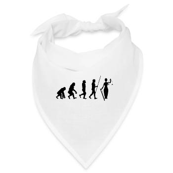 Richter Anwalt Justiz Jurist Evolution Geschenk - Bandana - Weiß - Vorne