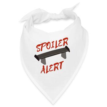 Spoiler Alert Tuner Tuning Auto Kfz Mechaniker - Bandana - Weiß - Vorne