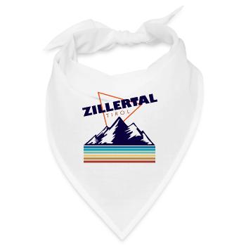 Zillertal Tirol Geschenk Österreich Lederhose - Bandana - Weiß - Vorne