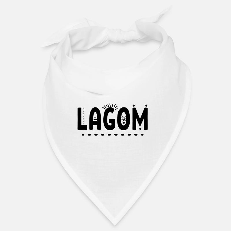Lagom Geschenk Spruch Bandana
