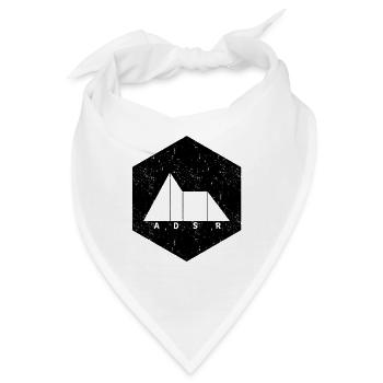 Adsr Synthesizer Geschenk Musik Musiker keyboard - Bandana - Weiß - Vorne