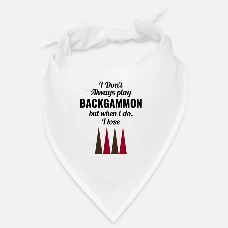 Backgammon Player Board Game Funny Sayings Gift Bandana